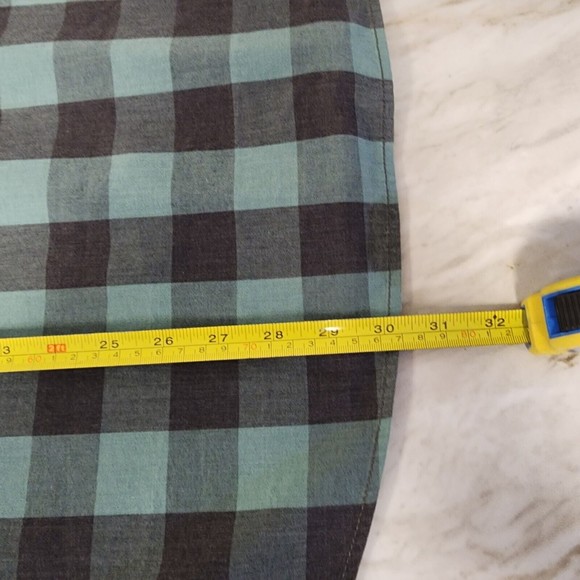 Urban Pipeline Shirt Men 2XL Teal Plaid Short Sleeve - Picture 12 of 13